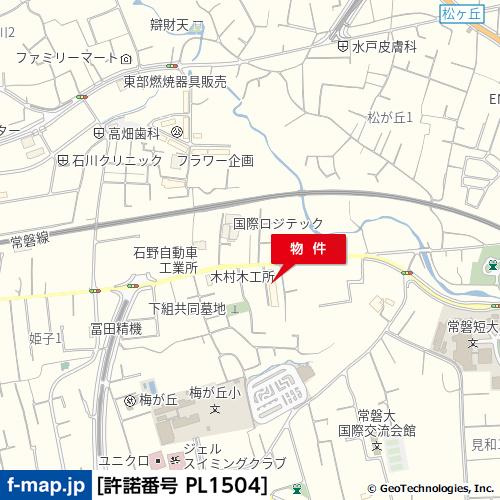 建物前から水戸駅と赤塚駅行きバス出てます