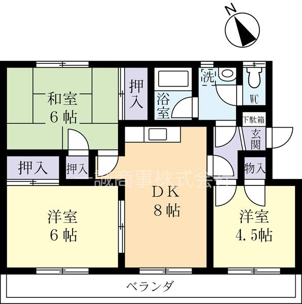 各お部屋に収納あります！