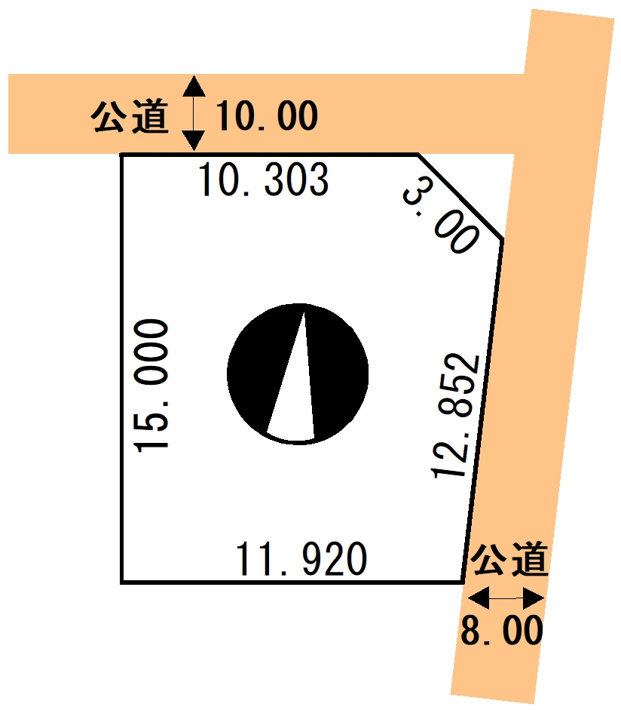 桜ケ岡7丁目55-202売地【区画図】