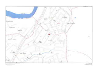盛岡市黒石野１丁目の一戸建て【地図】