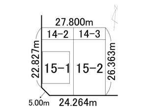 西５条南３４丁目【土地図】