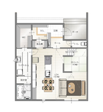 上越市富岡の新築一戸建【間取り】
