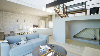 上越市富岡の新築一戸建【居間・リビング】