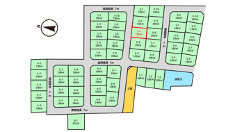 上越市富岡の新築一戸建【区画図】