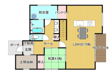 鳥取市江津中古戸建て【間取り】