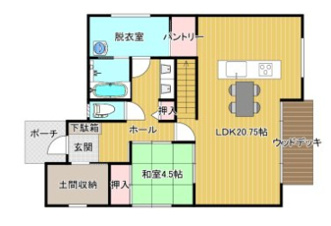 鳥取市江津中古戸建て【間取り】