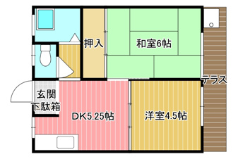 佐賀市高木瀬町大字長瀬のアパート【間取り】