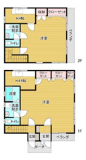 盛岡市北松園４丁目の一戸建て【間取り】