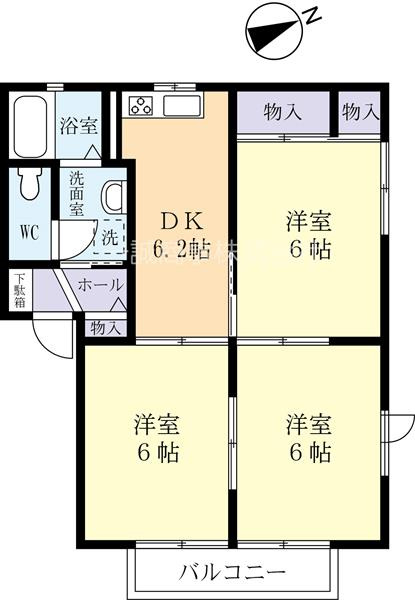 部屋数重視のファミリーにもおすすめな3DK