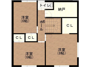 西２条南３７丁目（東）【間取り】