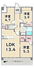 レスポアール三条朱雀【間取り】