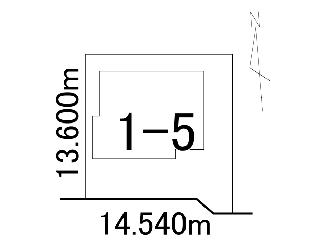 西１６条南３０丁目（平家建）【土地図】