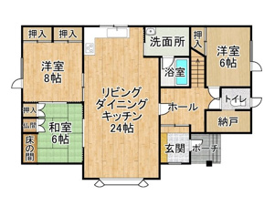 西１６条南３０丁目（２階建）【間取り】
