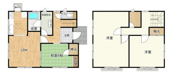 盛岡市小鳥沢１丁目の中古一戸建【間取り】
