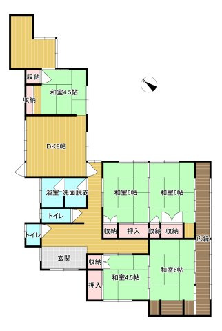 鳥取市雲山中古戸建て【間取り】