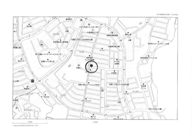 盛岡市松園２丁目の中古一戸建【地図】