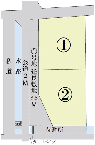 土地　玉島阿賀崎5丁目　全2区画の画像