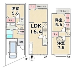 右京区太秦和泉式部町【間取り】