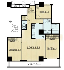 東急ドエル・スカイマークタワー川口【間取り】