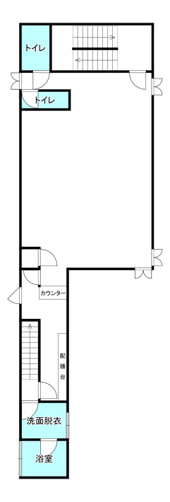 横手市中央町中古テナント【間取り】