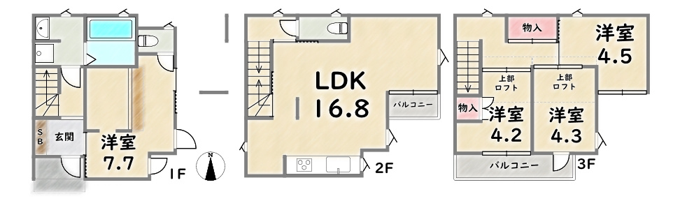 右京区西院清水町【間取り】