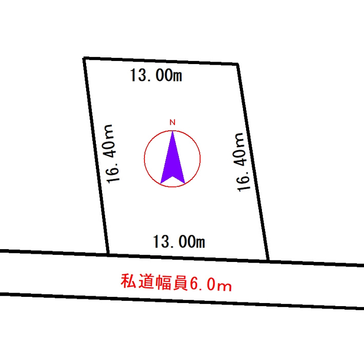 小樽市末広町の売地【間取り】