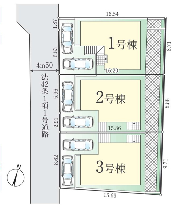 新築戸建てさいたま市南区太田窪【区画図】