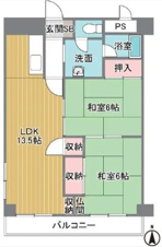 K51294-北山ｸﾞﾗﾝﾄﾞﾊｲﾂ【間取り】
