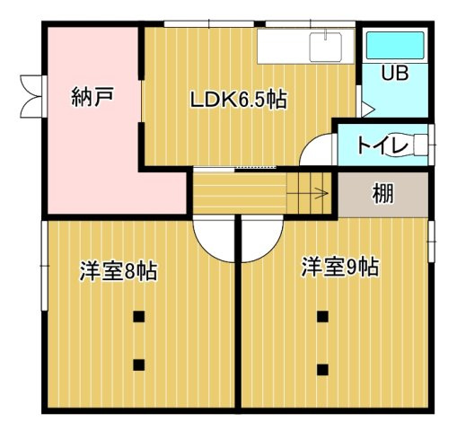 春日町３店舗付き住宅【間取り】
