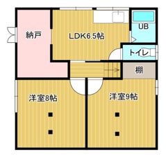 春日町３店舗付き住宅【間取り】