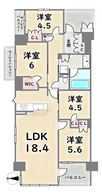 プレミスト京都西院【間取り】
