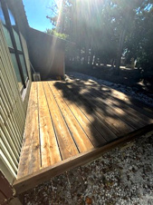 東近江市栗見出在家町の中古一戸建【庭】ウッドデッキでBBQを楽しめます！