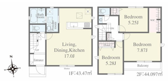 新築戸建てさいたま市緑区道祖土4丁目【間取り】