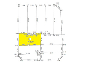 横手市三枚橋二丁目売地【間取り】