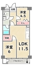 西京極ガーデンハイツ【間取り】