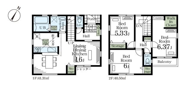 新築戸建て川口市戸塚鋏町【間取り】