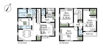 新築戸建て川口市戸塚鋏町【間取り】