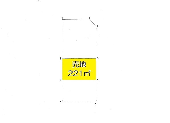 横手市朝日が丘３丁目売地【間取り】
