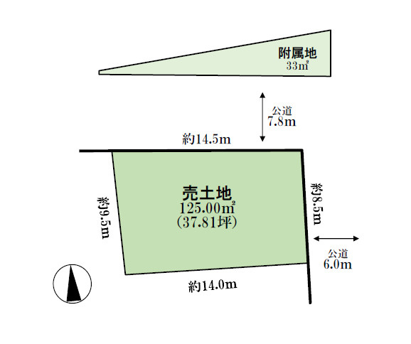 清須市上条織部　土地【間取り】