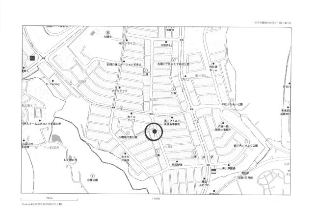 盛岡市松園１丁目の中古一戸建【地図】