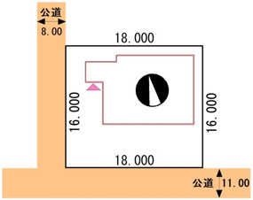 武佐3丁目39-50売家【区画図】