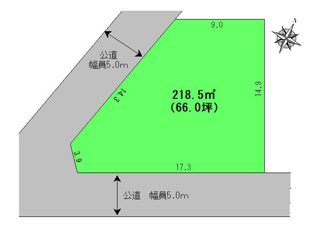 各務原市つつじが丘６丁目の売地【間取り】