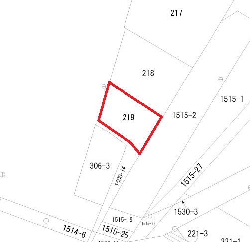 伊那市山寺土地【区画図】