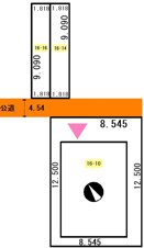米町4丁目6-10，14，16売家【区画図】