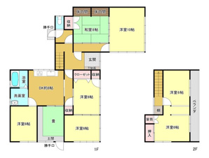 盛岡市松園１丁目の売地【区画図】