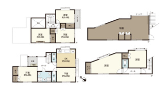 2480万円、①5DK・②2R、①建物面積98.80m2・②建物面積54.02m2 充実した収納スペースで生活空間をすっきり保てます。洗面台とトイレは2か所ございますので、忙しい朝の混雑解消に便利♪