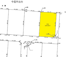 横手市雄物川町字出向売地【間取り】