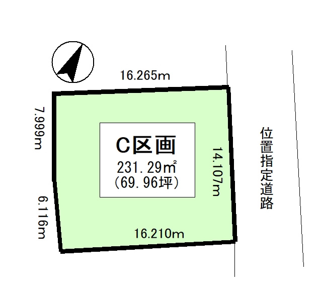 中津川市茄子川の売地【間取り】
