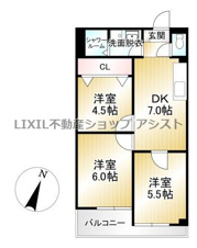 シャルムあおぎり【間取り】