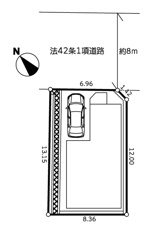 横浜市緑区東本郷５丁目の新築一戸建【区画図】